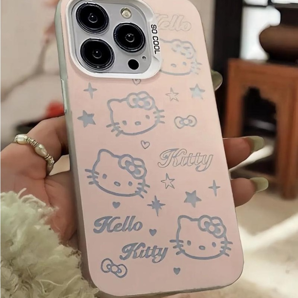 Hello Kitty Pink and Silver Phone Case